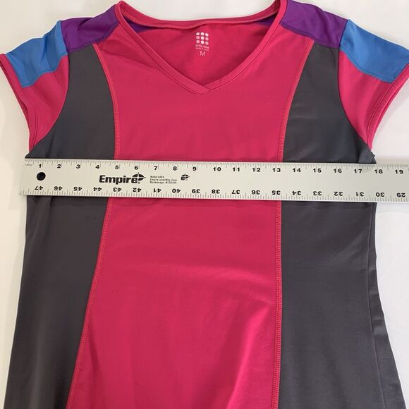 Title Nine Gidget Dress Size M Pink Colorblock Stretch Athletic Active Golf Bike - Picture 8 of 10